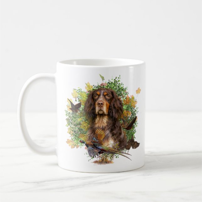Caneca De Café Picardy Spaniel, época de caça (Esquerda)
