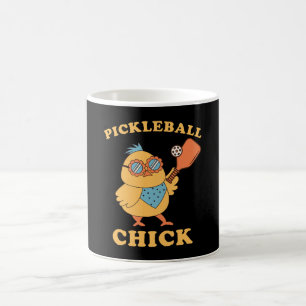 Caneca De Café Pickleball Chick - retrô