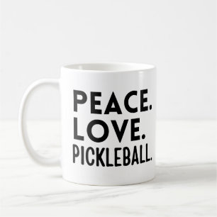 Caneca De Café Pickleball de Paz e Amor