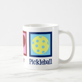 Caneca De Café Pickleball de Paz e Amor