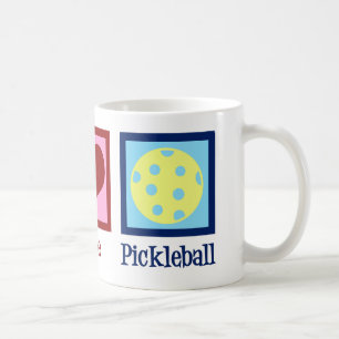 Caneca De Café Pickleball de Paz e Amor