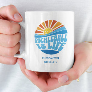 Caneca De Café Pickleball é Vida, Engraçado Presente de Picklebal