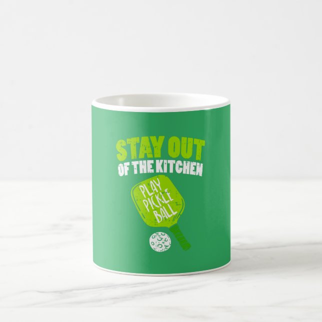 Caneca De Café Pickleball - Fique Fora Da Cozinha (Centro)
