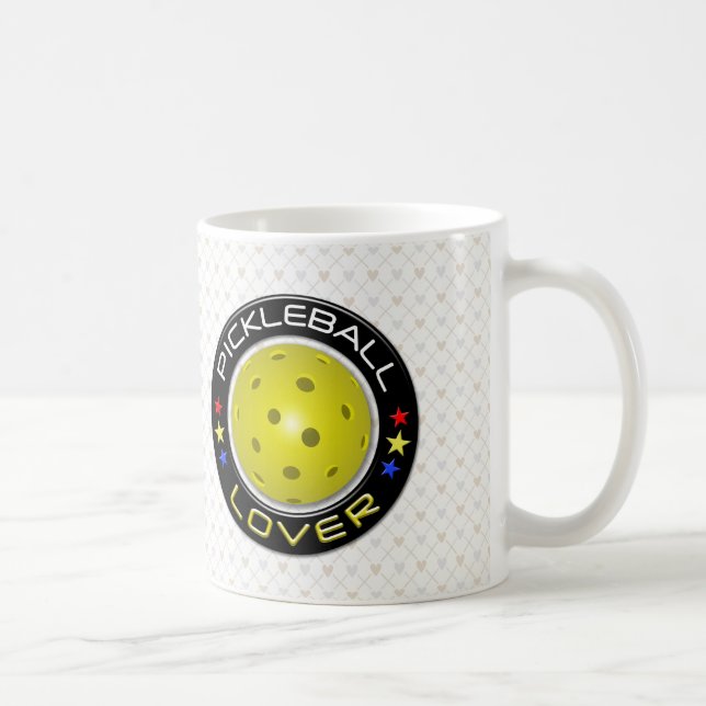 Caneca De Café Pickleball Lover 1 Opções Mug (Direita)