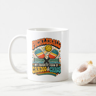 Caneca De Café Pickleball Minha Forma Favorita de Cardio & Caos