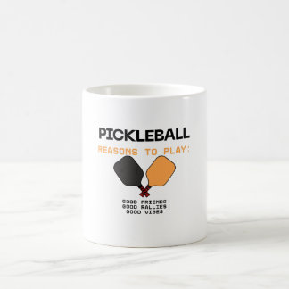 Caneca De Café Pickleball Mug – Reasons to Play: Good Friends, Go