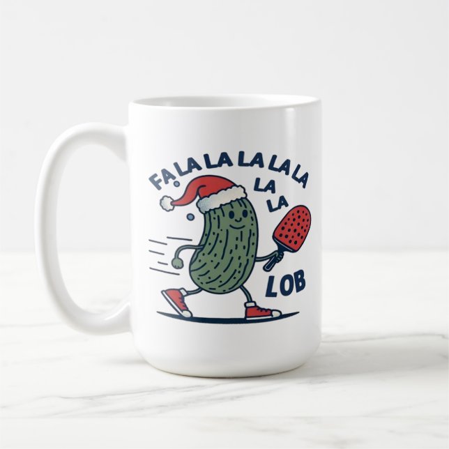 Caneca De Café Pickleball no Natal (Esquerda)