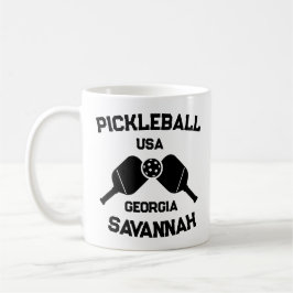 Caneca De Café Pickleball Paddle & Ball Savannah Georgia Personal