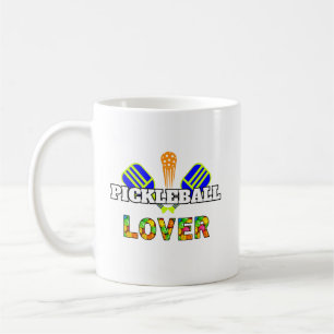 Caneca De Café Pickleball Palavras Cruzadas Paddles Ball Lover De