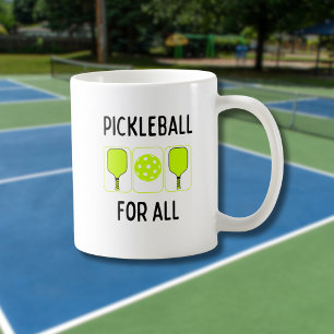 Caneca De Café Pickleball para todos os Paddels e Ball