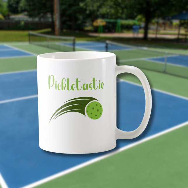 Caneca De Café Pickleball Picletastic elegant pun (Criador carregado)