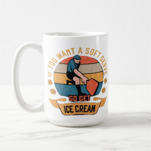 Caneca De Café Pickleball Se você quer Soft Serve vá buscar Sorve