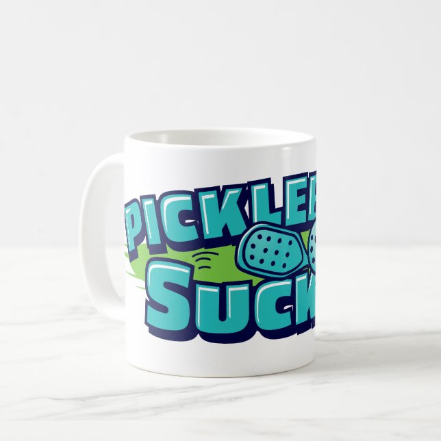 Caneca De Café Pickleball Sucks (Frente Esquerda)