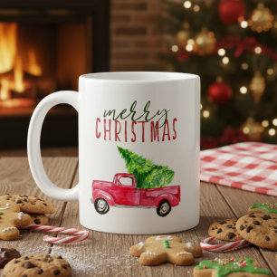 Caneca De Café Pickup tree, merry Christmas