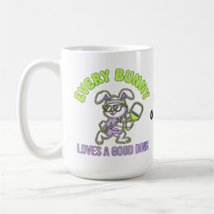 Caneca De Café Picles de Páscoa Engraçados Todo Coelho Ama um Din