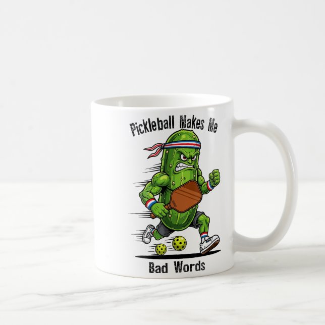 Caneca De Café Picles engraçados de pickleball me fazem dizer pal (Direita)
