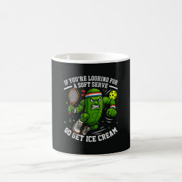 Caneca De Café Picles Engraçados Jogando Pickleball