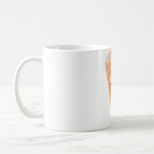 Caneca De Café Picolé de Maçã Fresco (Esquerda)
