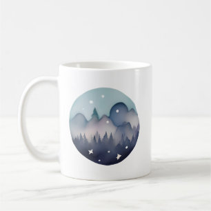 Caneca De Café Picos de sussurro em Dusk