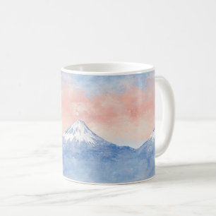 Caneca De Café Picos do Pôr do Sol – Paisagem de Sonho da Montanh