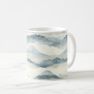 Caneca De Café Picos Majestosos - Montanha para Amantes da Nature