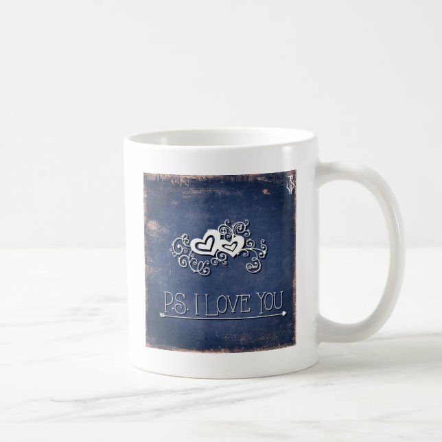 Caneca De Café Picosegundo eu te amo (Direita)