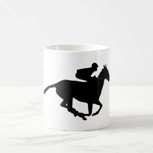 Caneca De Café Pictograma de Corrida de Cavalo