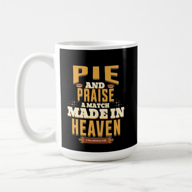 Caneca De Café Pie e Elogio - Um Combate Feito no Céu" - 1 Tess (Esquerda)