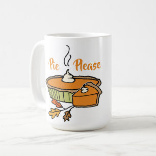 Caneca De Café Pie Por Favor, Graças A Ação De Graças A Pizza