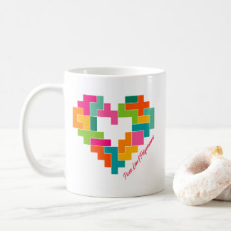 Caneca De Café Piece, Love & Polyominoes Mug