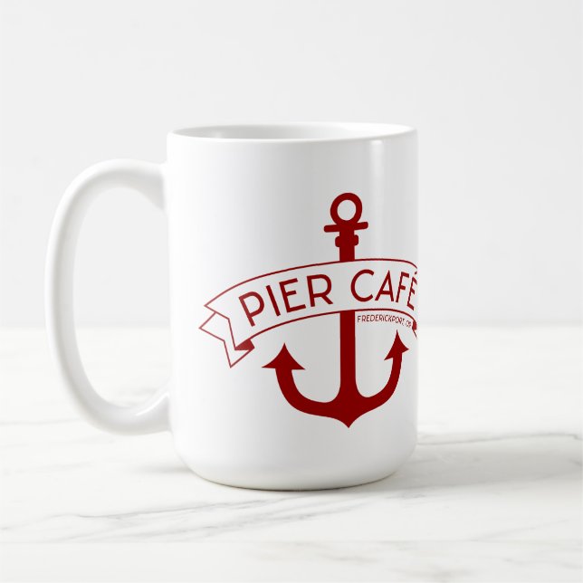 Caneca De Café Pier Café Café Mug Vermelho (Esquerda)