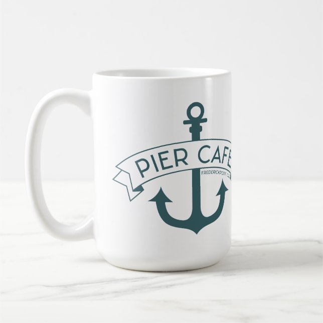 Caneca De Café Pier Cafe Teal Mug (Esquerda)