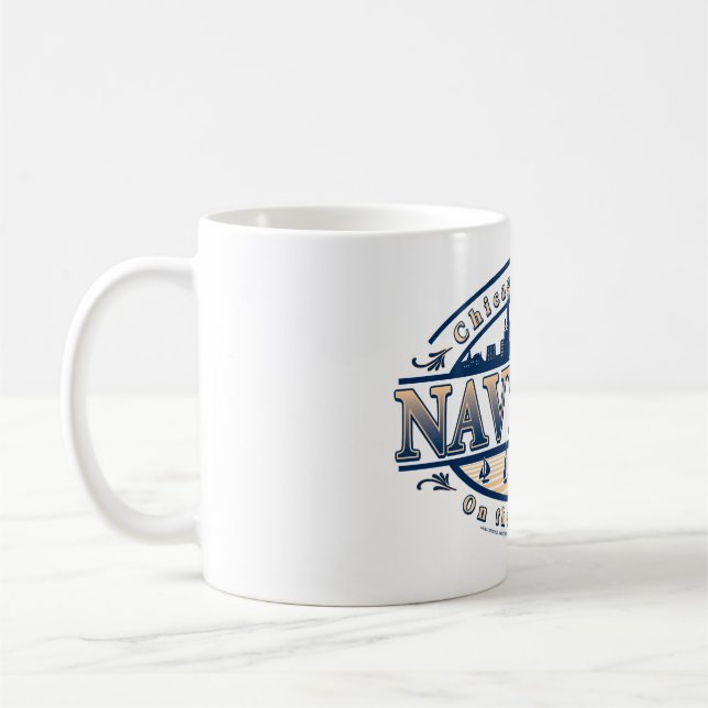 Caneca De Café Pier de Marinho de Chicago (Esquerda)