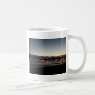 Caneca De Café pier de san clemente à noite oceano california
