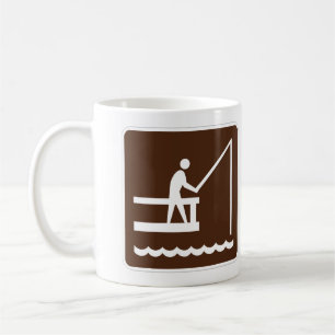 Caneca De Café Pier Sinal de Coffee Coffee Mug, Muito Divertido