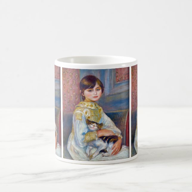 Caneca De Café Pierre-Auguste Renoir - Criança com Gato (Centro)