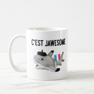 Caneca De Café Pierre o tubarão: C'est Jawesome (caneca do RH)