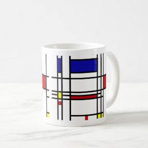 Caneca De Café Piet Mondriaan, "Composição"