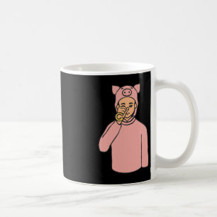Caneca De Café Pig Animal ASL Gesto de Mão Surda Perda Auditiva S