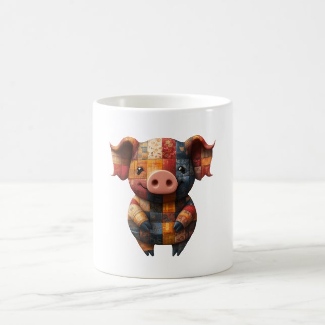 Caneca De Café Pig Mug de Patches (Centro)