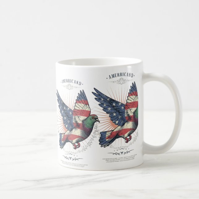 Caneca De Café Pigeon Clássica Pigeon Americana (Direita)