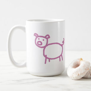 Caneca De Café Piggy