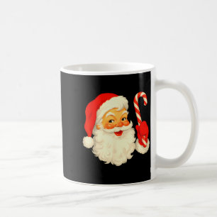 Caneca De Café Pijama de Natal com Rosto de Papai Noel Alegre Vin