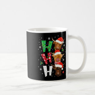 Caneca De Café Pijamas de Natal Ho Ho Ho com Estampa de Vaca Esco
