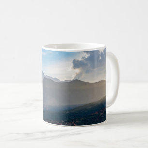 Caneca De Café Pikes preguiçosos Pico Pico Clássico Pôr do Sol