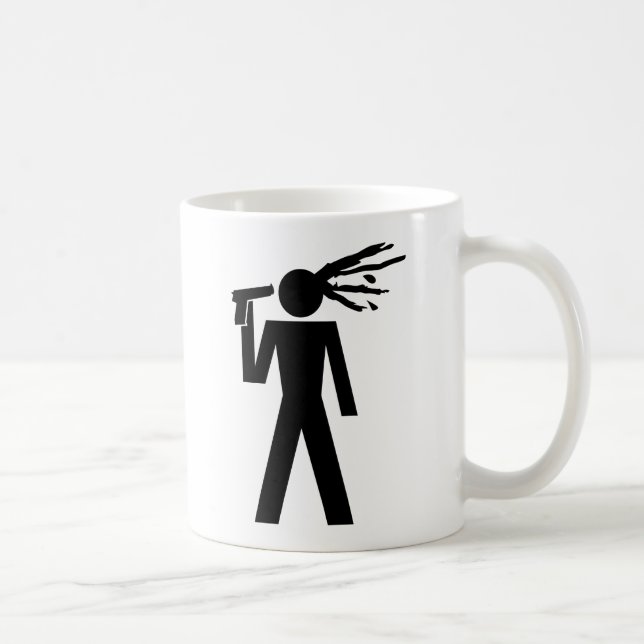 Caneca De Café piktogramm do suicid (Direita)