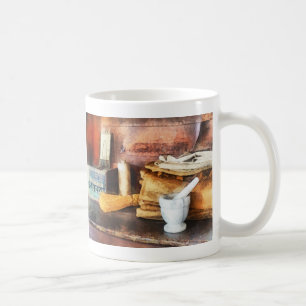 Caneca De Café Pilão e Almofariz e Caixa de Cacau