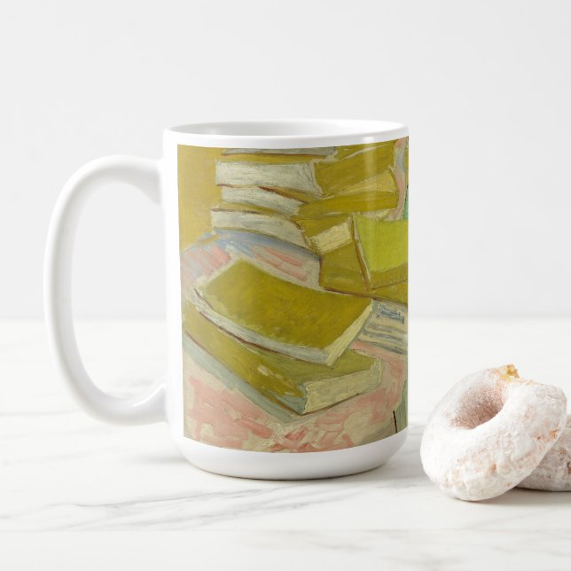 Caneca De Café Pilares dos romances franceses | Vincent van Gogh (Com Donut)