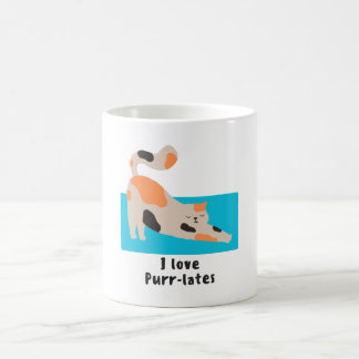Caneca De Café Pilates Cat Mug