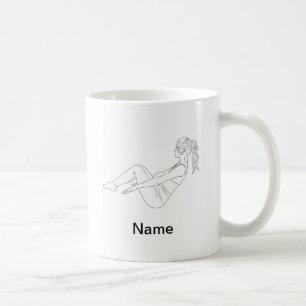 Caneca De Café Pilates Cerâmicos Personalizados